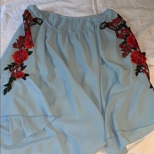 Off the shoulder floral top